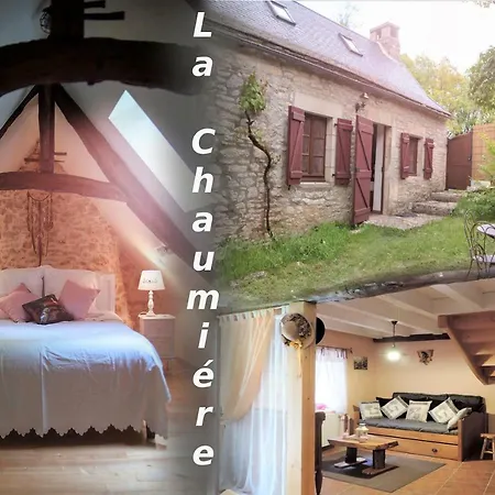 بيت للعطل La Chaumiere Et Sa Roulotte